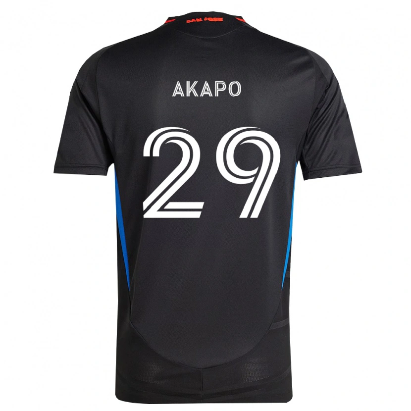 Danxen Heren Carlos Akapo #29 Blauw Wit Zwart Thuisshirt Thuistenue 2026/27 T-Shirt