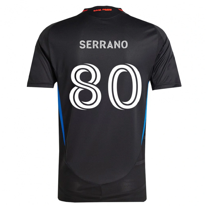 Danxen Heren David Serrano #80 Blauw Wit Zwart Thuisshirt Thuistenue 2026/27 T-Shirt