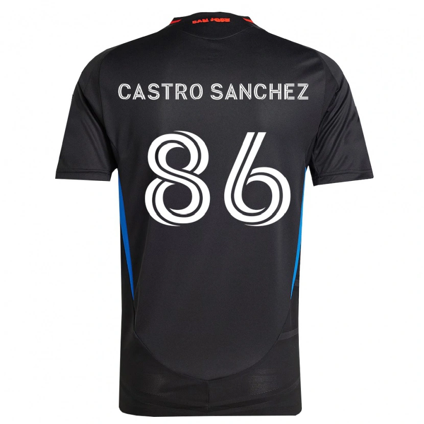 Danxen Heren Andy Castro Sanchez #86 Blauw Wit Zwart Thuisshirt Thuistenue 2026/27 T-Shirt