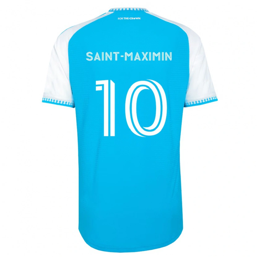 Danxen Heren Allan Saint-Maximin #10 Hemelsblauw Wit Zwart Thuisshirt Thuistenue 2026/27 T-Shirt