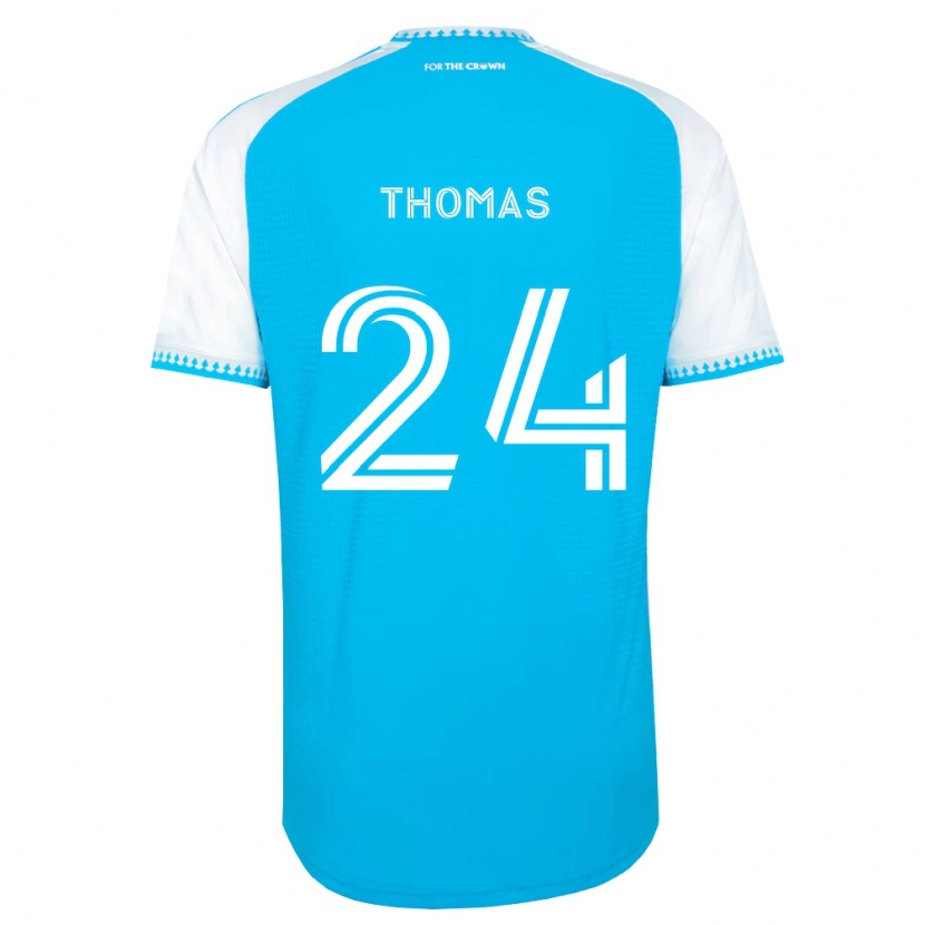 Danxen Heren Mikah Thomas #24 Hemelsblauw Wit Zwart Thuisshirt Thuistenue 2026/27 T-Shirt