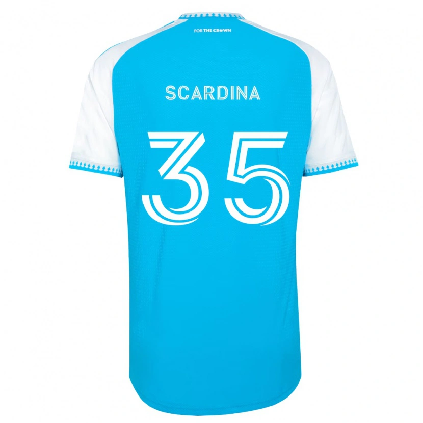 Danxen Heren Nick Scardina #35 Hemelsblauw Wit Zwart Thuisshirt Thuistenue 2026/27 T-Shirt