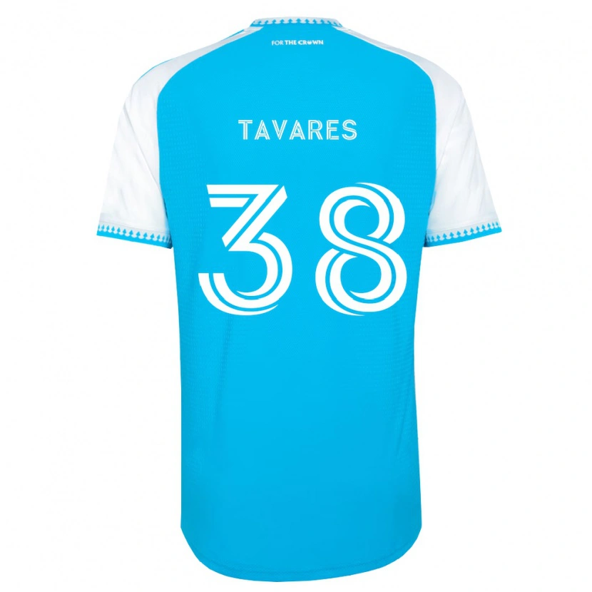 Danxen Heren Iuri Tavares #38 Hemelsblauw Wit Zwart Thuisshirt Thuistenue 2026/27 T-Shirt
