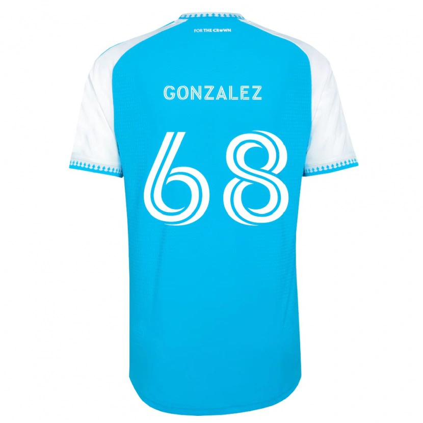 Danxen Heren Carlos Gonzalez #68 Hemelsblauw Wit Zwart Thuisshirt Thuistenue 2026/27 T-Shirt