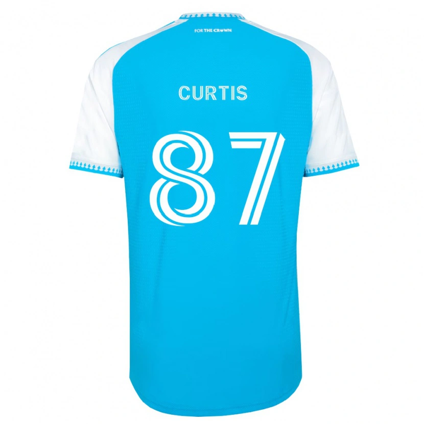 Danxen Heren Ethan Curtis #87 Hemelsblauw Wit Zwart Thuisshirt Thuistenue 2026/27 T-Shirt