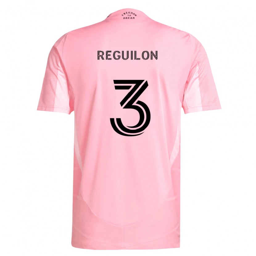 Danxen Heren Sergio Reguilón #3 Roze Zwart Thuisshirt Thuistenue 2026/27 T-Shirt