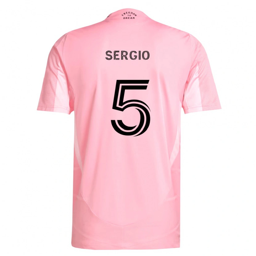 Danxen Heren Sergio Busquets #5 Roze Zwart Thuisshirt Thuistenue 2026/27 T-Shirt