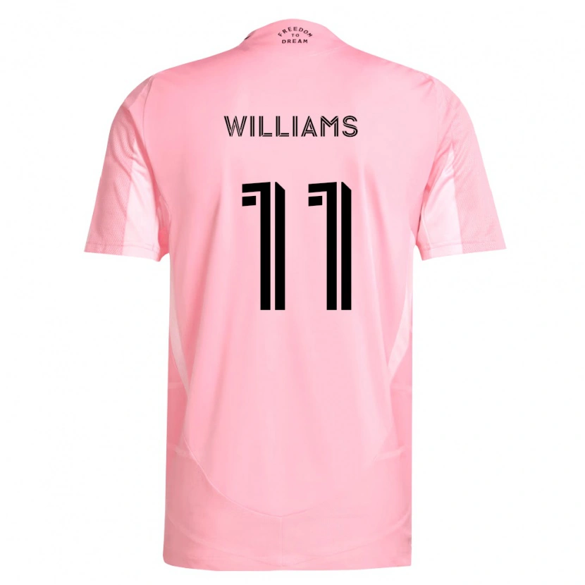 Danxen Heren Chaz Williams #11 Roze Zwart Thuisshirt Thuistenue 2026/27 T-Shirt