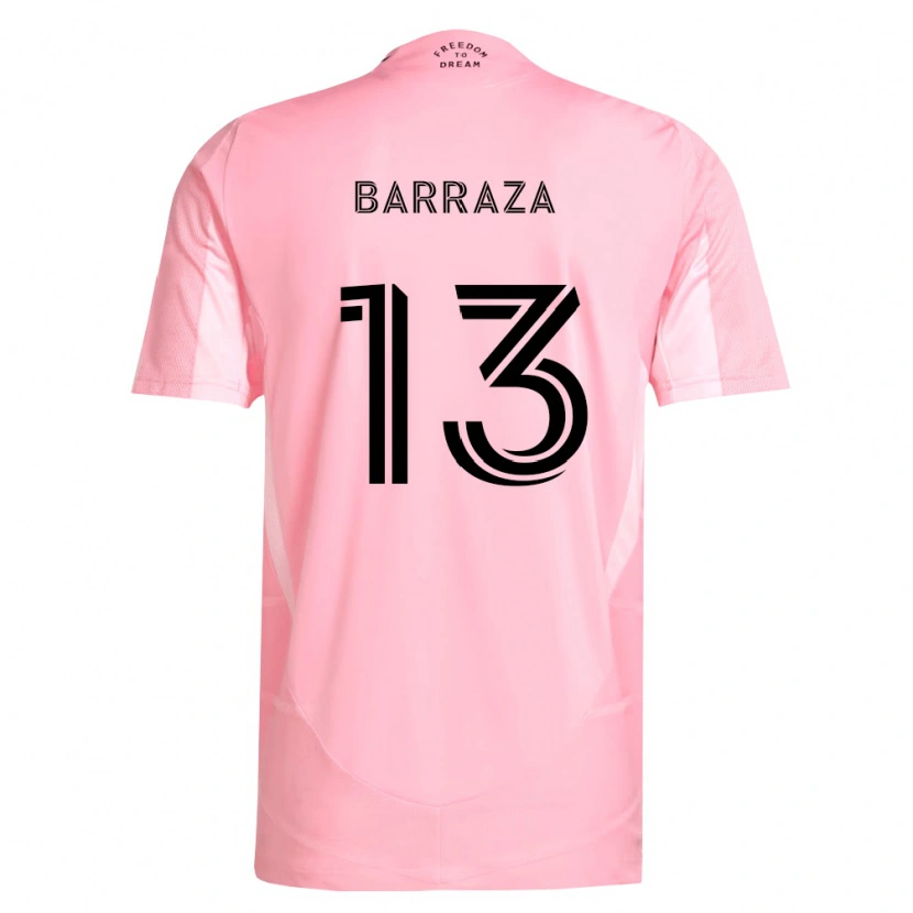 Danxen Heren Luis Barraza #13 Roze Zwart Thuisshirt Thuistenue 2026/27 T-Shirt