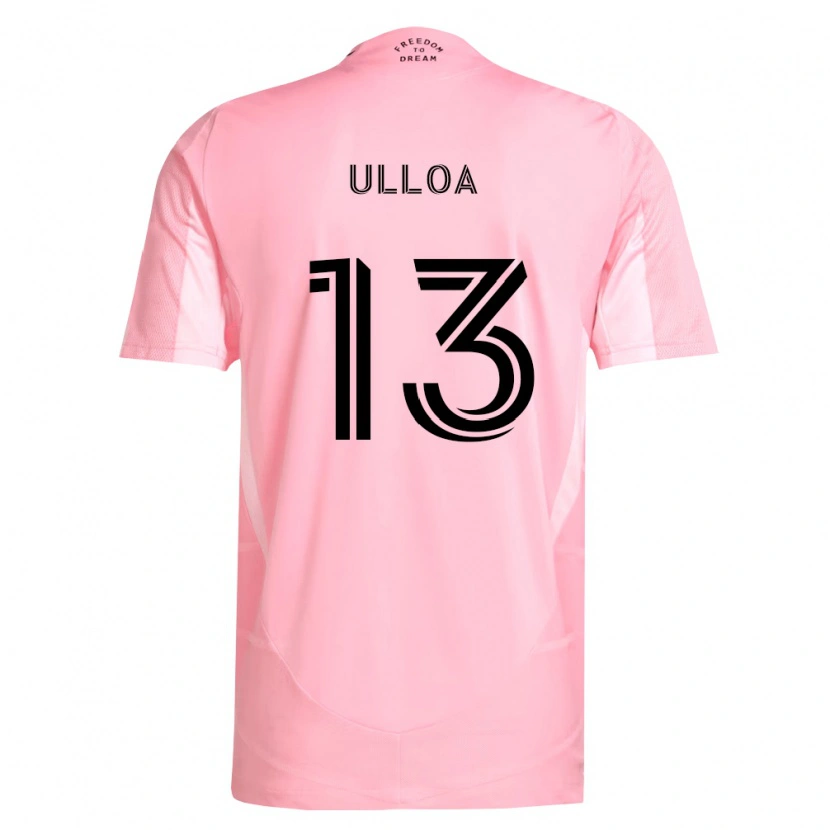 Danxen Heren Víctor Ulloa #13 Roze Zwart Thuisshirt Thuistenue 2026/27 T-Shirt