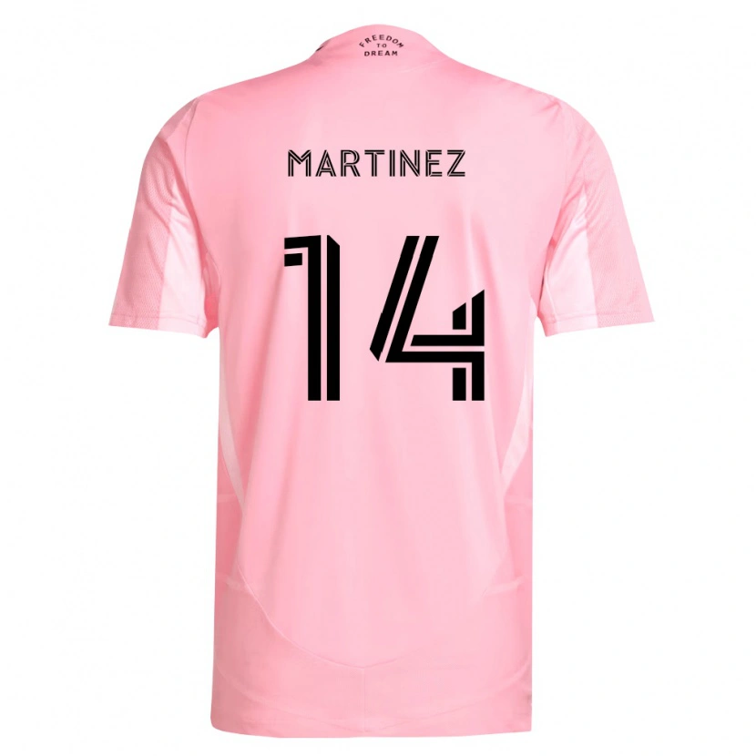 Danxen Heren David Martinez #14 Roze Zwart Thuisshirt Thuistenue 2026/27 T-Shirt