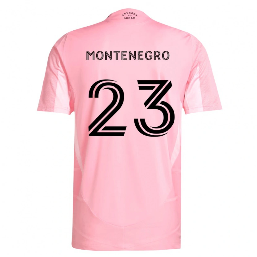 Danxen Heren Ricardo Montenegro #23 Roze Zwart Thuisshirt Thuistenue 2026/27 T-Shirt