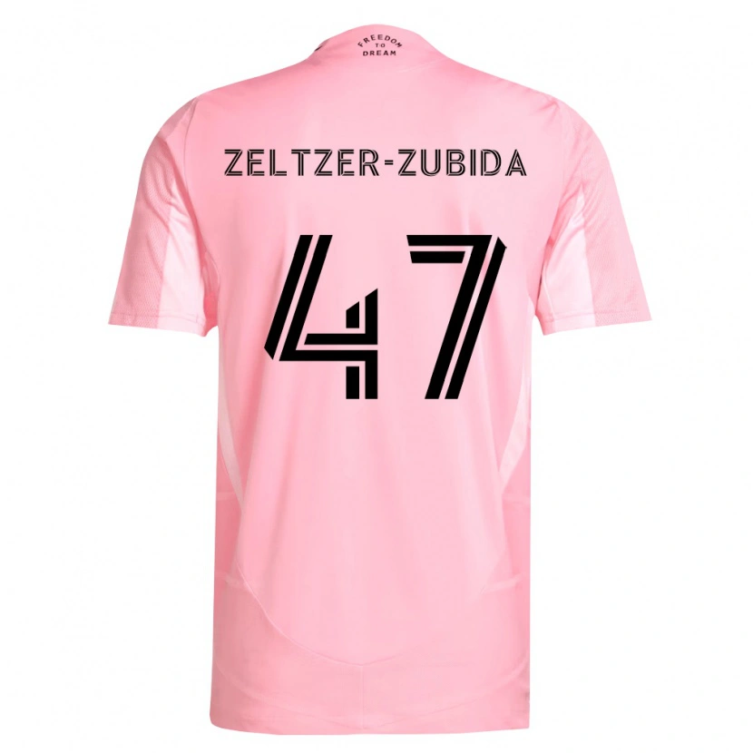 Danxen Heren Idoh Zeltzer-Zubida #47 Roze Zwart Thuisshirt Thuistenue 2026/27 T-Shirt
