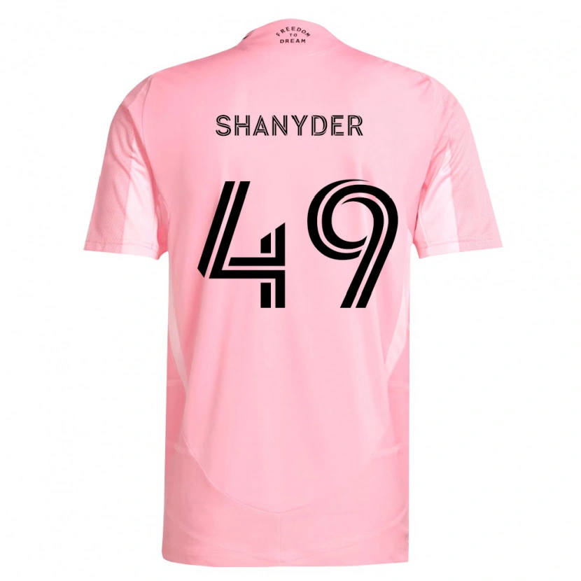Danxen Heren Shanyder Borgelin #49 Roze Zwart Thuisshirt Thuistenue 2026/27 T-Shirt