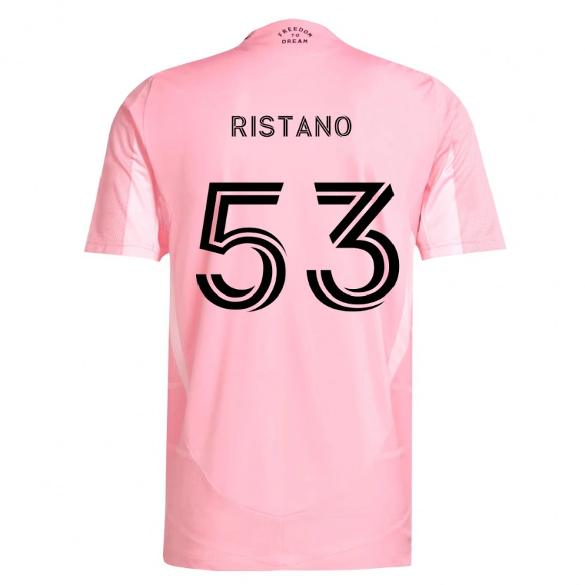Danxen Heren Alejo Ristano #53 Roze Zwart Thuisshirt Thuistenue 2026/27 T-Shirt