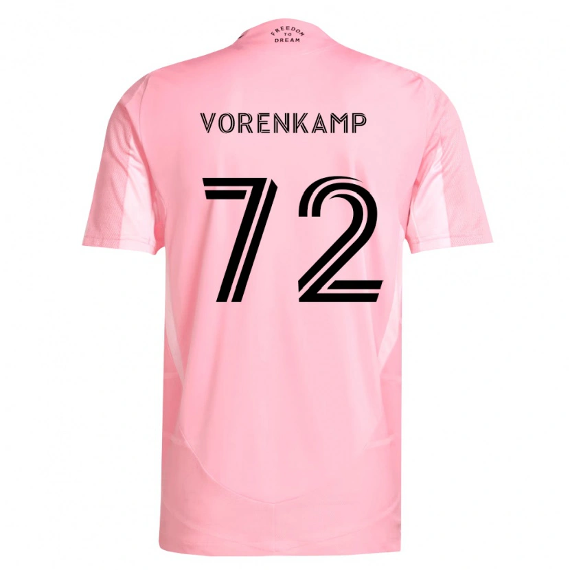 Danxen Heren Theo Vorenkamp #72 Roze Zwart Thuisshirt Thuistenue 2026/27 T-Shirt