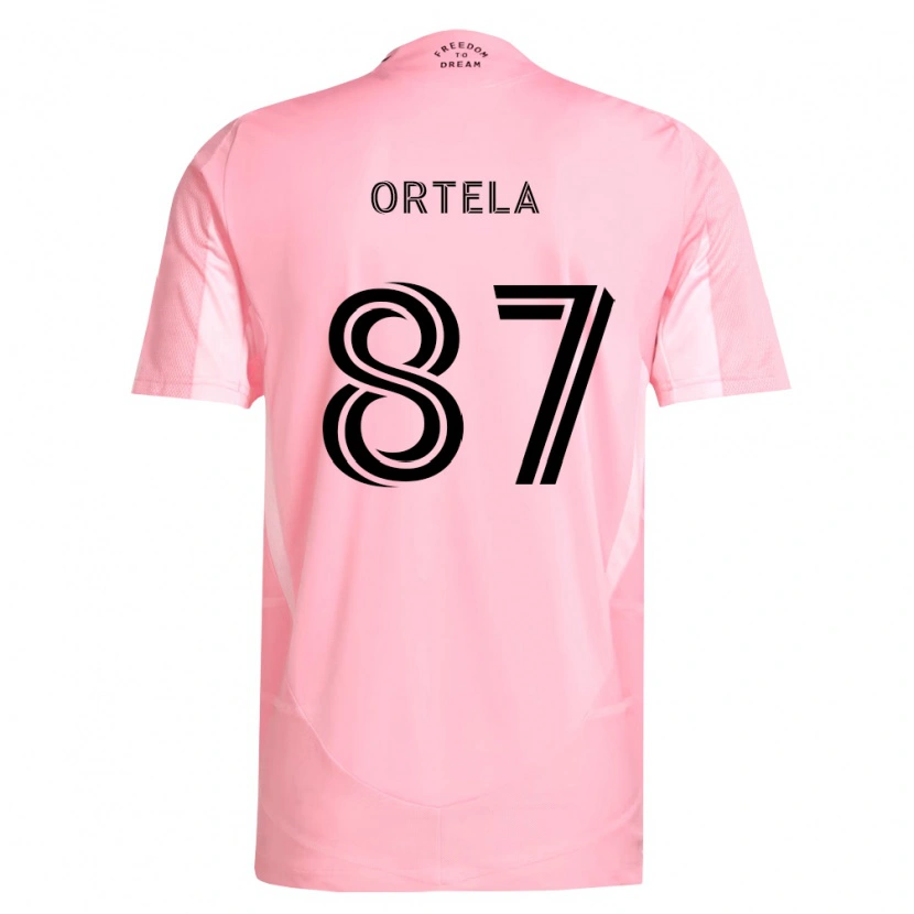 Danxen Heren Jerremy Ortela #87 Roze Zwart Thuisshirt Thuistenue 2026/27 T-Shirt