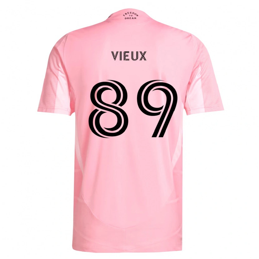 Danxen Heren Matthias Vieux #89 Roze Zwart Thuisshirt Thuistenue 2026/27 T-Shirt