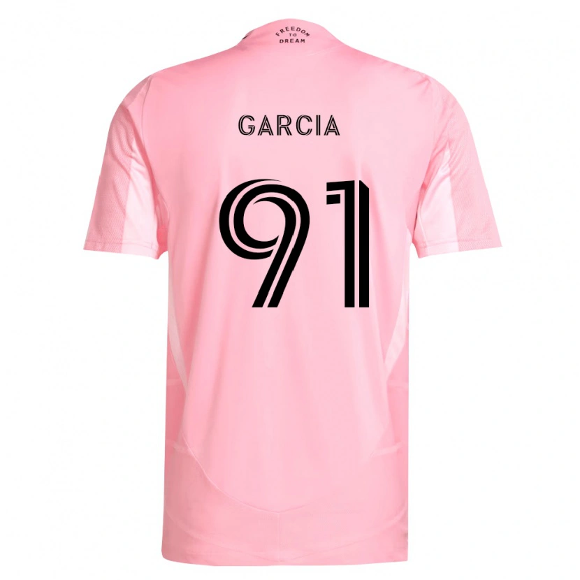 Danxen Heren Lesther García #91 Roze Zwart Thuisshirt Thuistenue 2026/27 T-Shirt