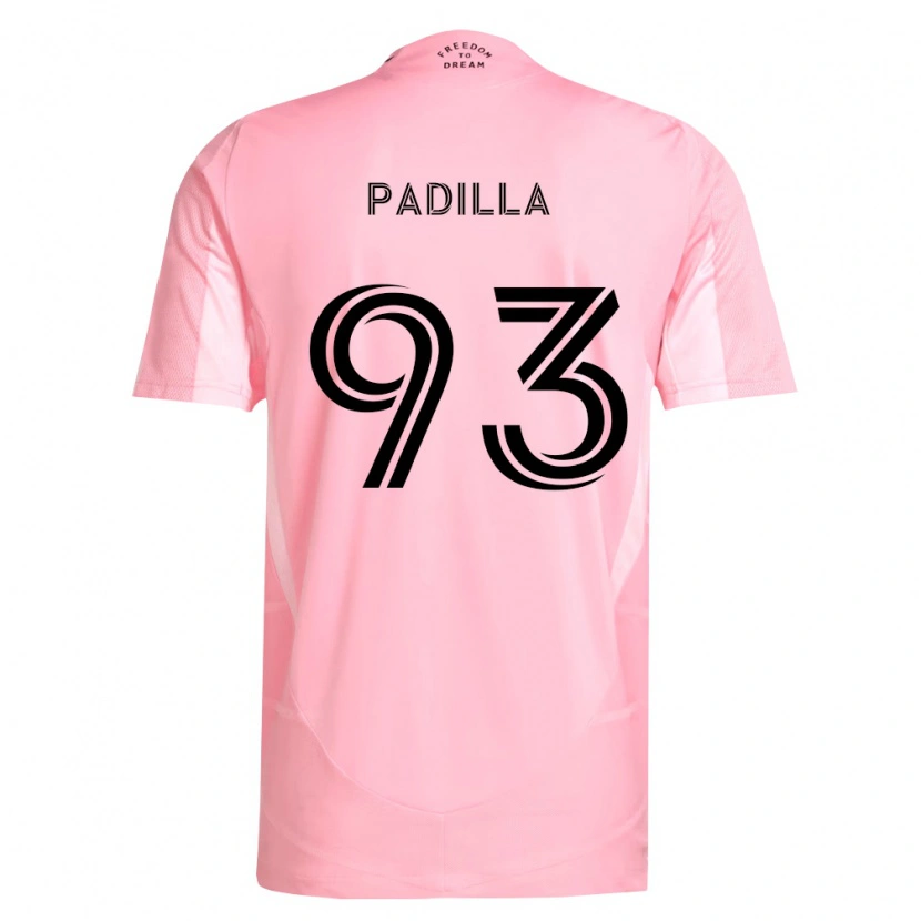 Danxen Heren Leandro Padilla #93 Roze Zwart Thuisshirt Thuistenue 2026/27 T-Shirt