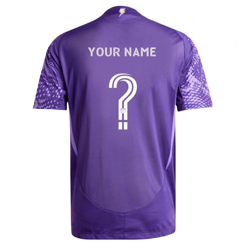 Danxen Heren Uw Naam #0 Paars Wit Thuisshirt Thuistenue 2026/27 T-Shirt
