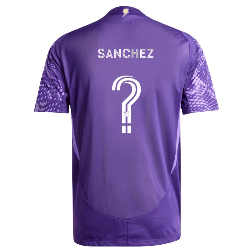 Danxen Heren Fernando Sanchez #0 Paars Wit Thuisshirt Thuistenue 2026/27 T-Shirt
