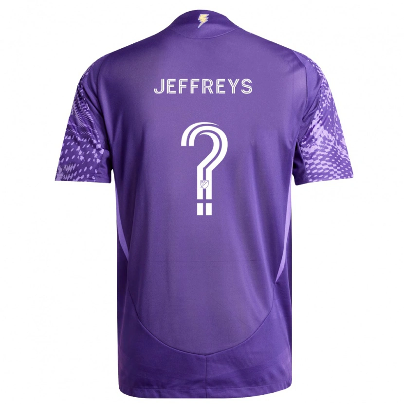 Danxen Heren Tj Jeffreys #0 Paars Wit Thuisshirt Thuistenue 2026/27 T-Shirt