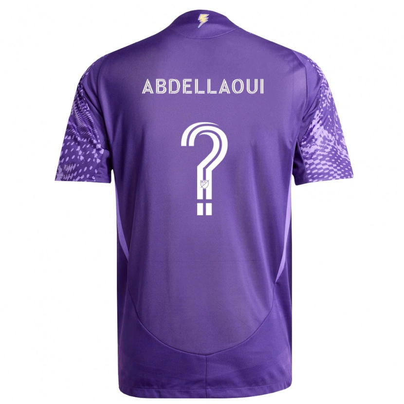 Danxen Heren Noham Abdellaoui #0 Paars Wit Thuisshirt Thuistenue 2026/27 T-Shirt