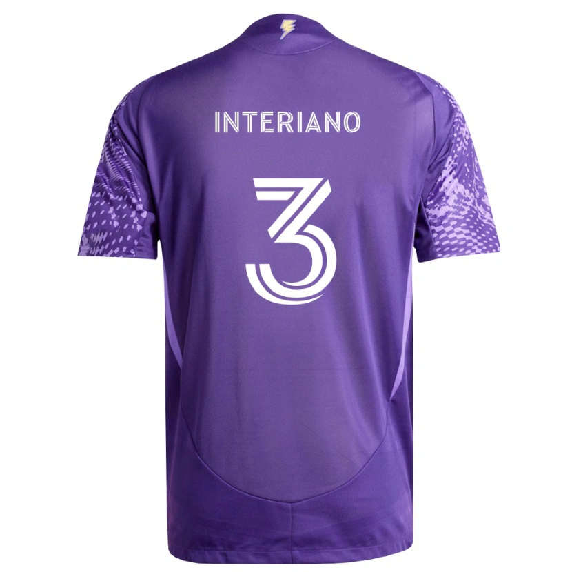 Danxen Heren Jordan Interiano #3 Paars Wit Thuisshirt Thuistenue 2026/27 T-Shirt