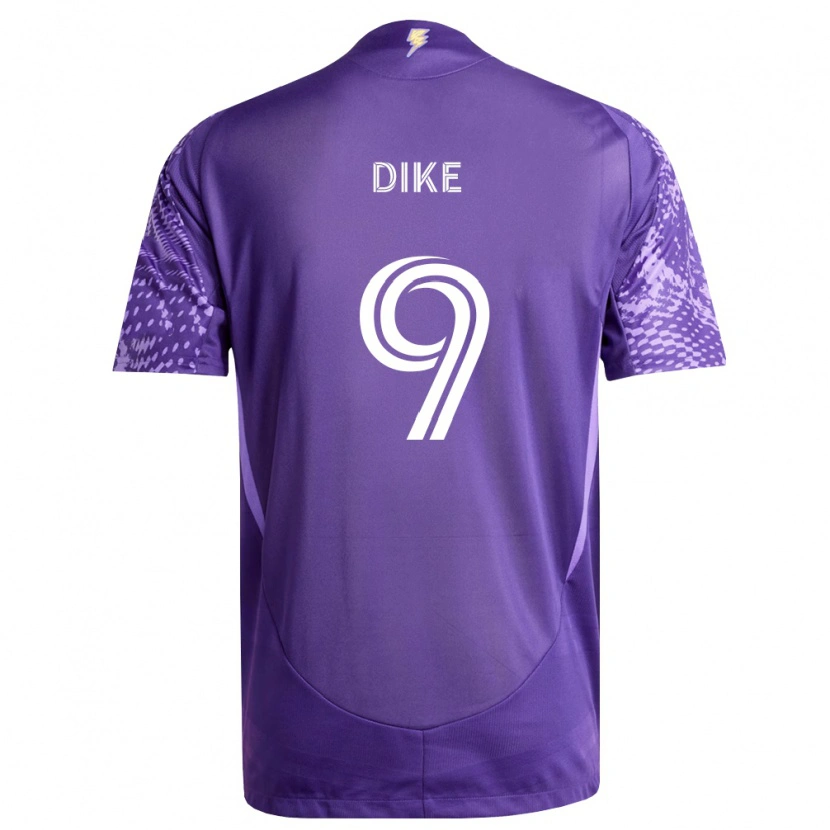 Danxen Heren Daryl Dike #9 Paars Wit Thuisshirt Thuistenue 2026/27 T-Shirt