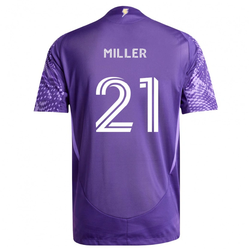Danxen Heren Nolan Miller #21 Paars Wit Thuisshirt Thuistenue 2026/27 T-Shirt