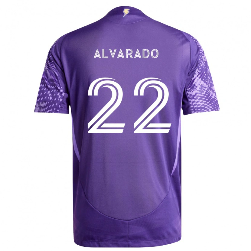 Danxen Heren Lennox Alvarado #22 Paars Wit Thuisshirt Thuistenue 2026/27 T-Shirt