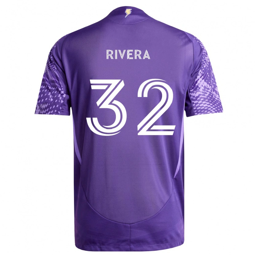 Danxen Heren Wilfredo Rivera #32 Paars Wit Thuisshirt Thuistenue 2026/27 T-Shirt