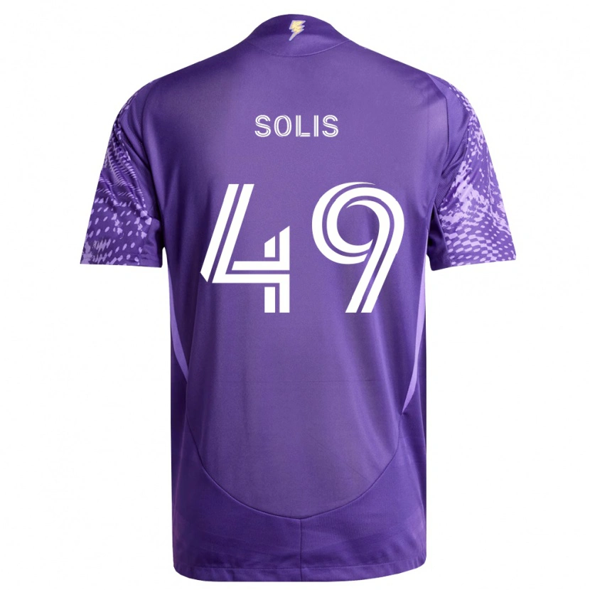 Danxen Heren Jhon Solís #49 Paars Wit Thuisshirt Thuistenue 2026/27 T-Shirt