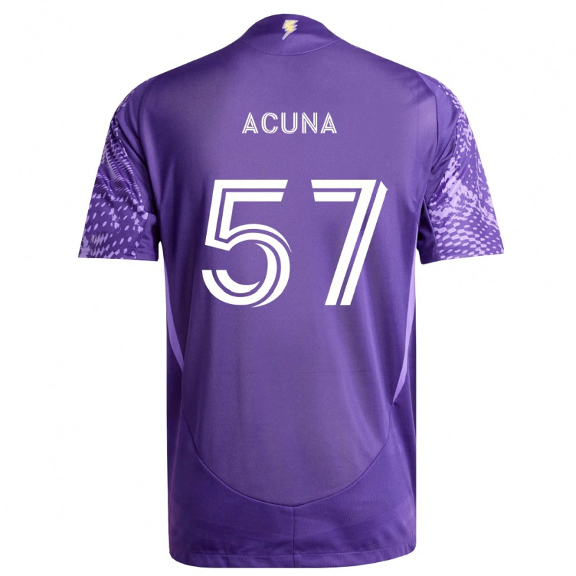 Danxen Heren Cristofer Acuña #57 Paars Wit Thuisshirt Thuistenue 2026/27 T-Shirt