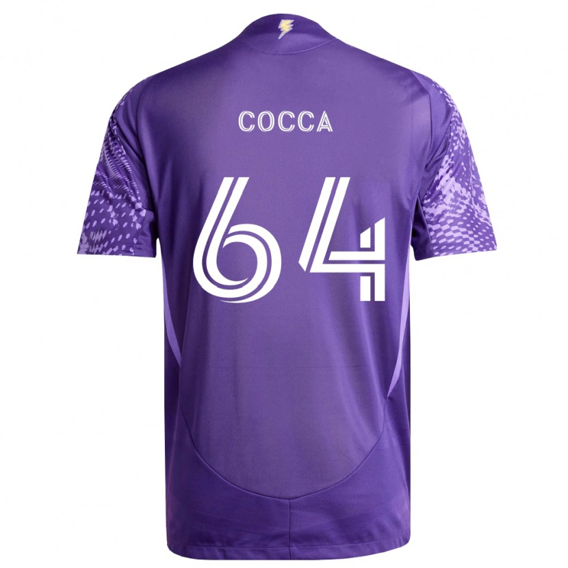Danxen Heren Manuel Cocca #64 Paars Wit Thuisshirt Thuistenue 2026/27 T-Shirt