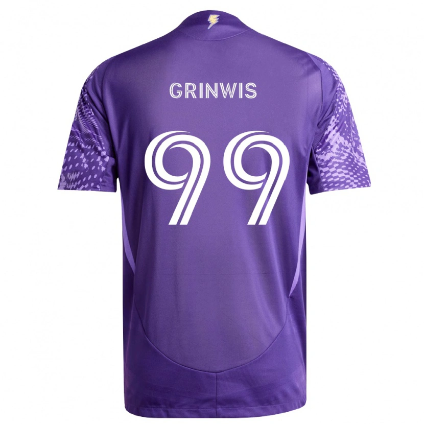 Danxen Heren Adam Grinwis #99 Paars Wit Thuisshirt Thuistenue 2026/27 T-Shirt