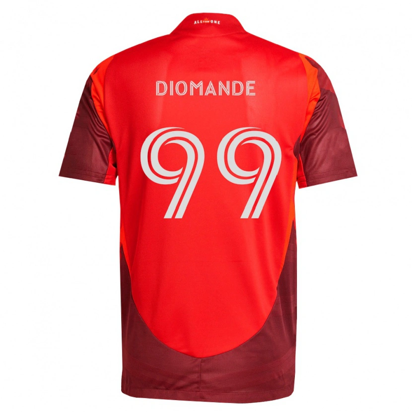 Danxen Heren Adama Diomande #99 Bordeauxrood Thuisshirt Thuistenue 2026/27 T-Shirt