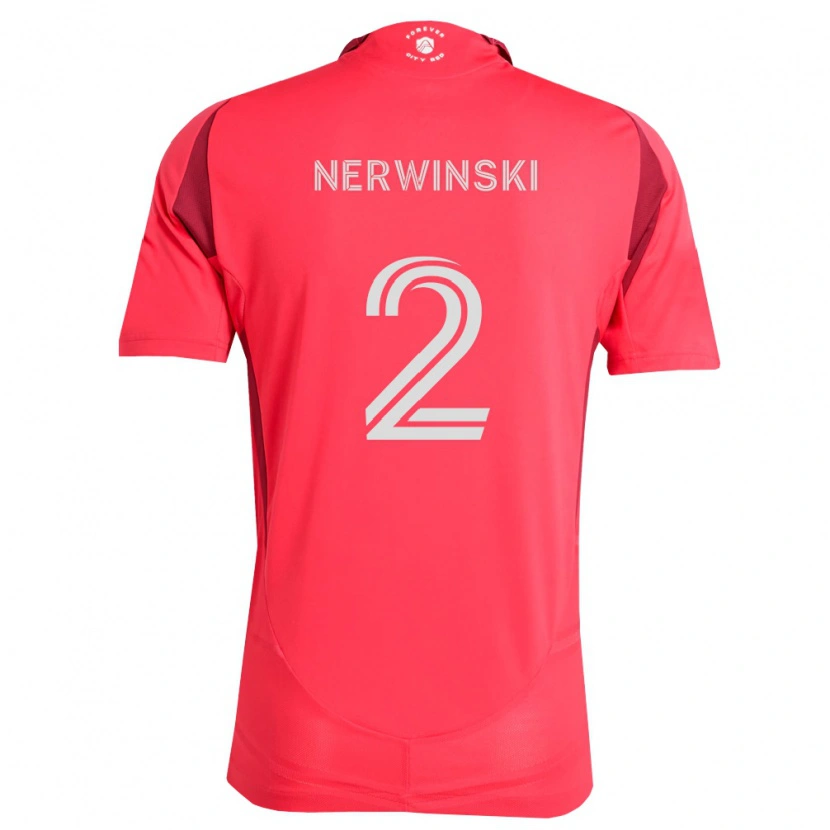 Danxen Heren Jake Nerwinski #2 Magenta Wit Thuisshirt Thuistenue 2026/27 T-Shirt