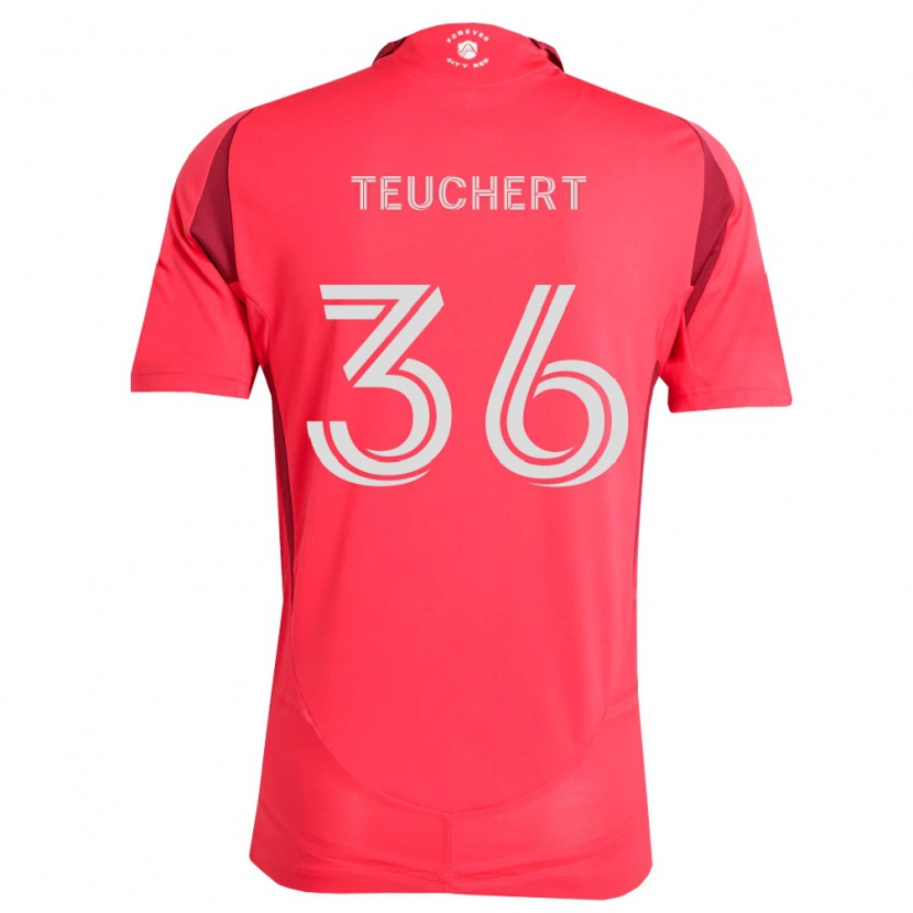 Danxen Heren Cedric Teuchert #36 Magenta Wit Thuisshirt Thuistenue 2026/27 T-Shirt