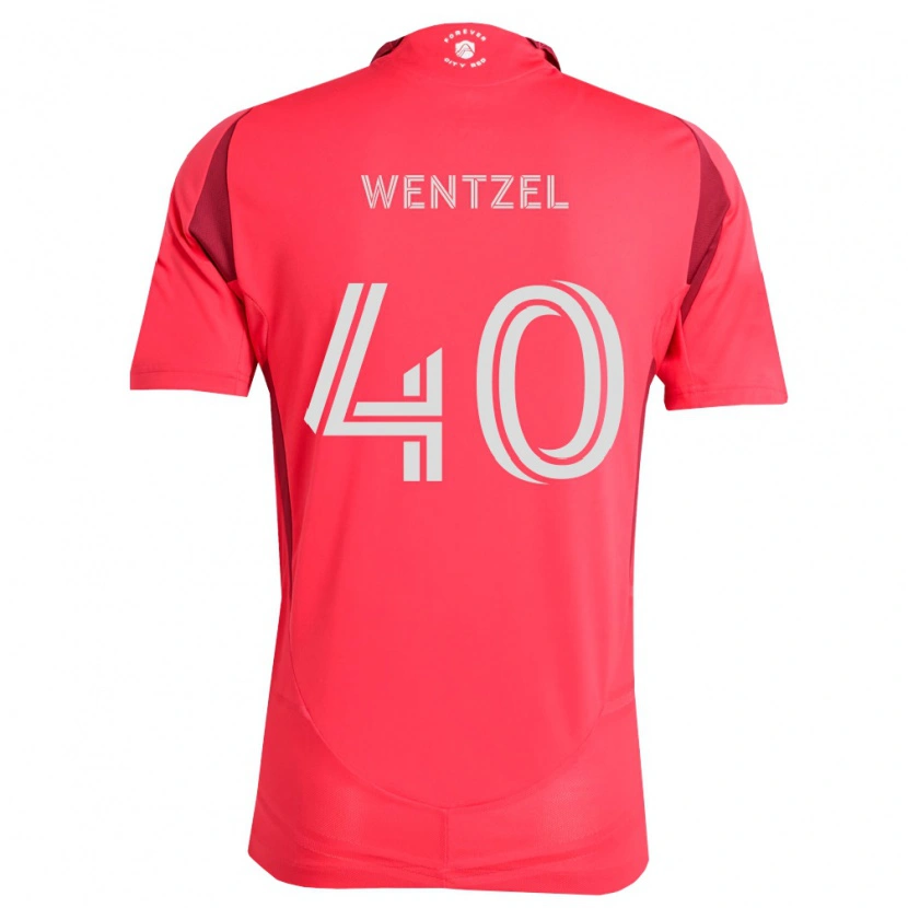 Danxen Heren Michael Wentzel #40 Magenta Wit Thuisshirt Thuistenue 2026/27 T-Shirt
