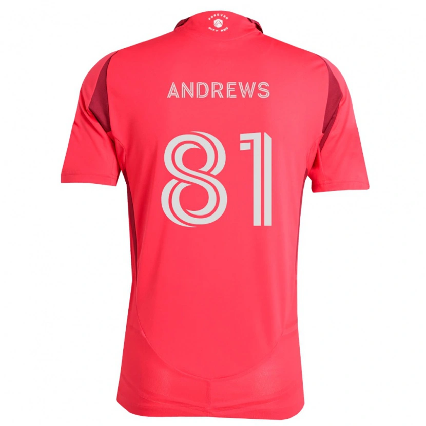 Danxen Heren Joe Andrews #81 Magenta Wit Thuisshirt Thuistenue 2026/27 T-Shirt
