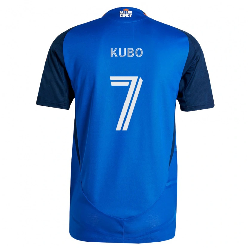 Danxen Heren Yuya Kubo #7 Koninklijk Blauw Oranje Thuisshirt Thuistenue 2026/27 T-Shirt