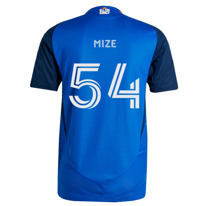 Danxen Heren Jack Mize #54 Koninklijk Blauw Oranje Thuisshirt Thuistenue 2026/27 T-Shirt