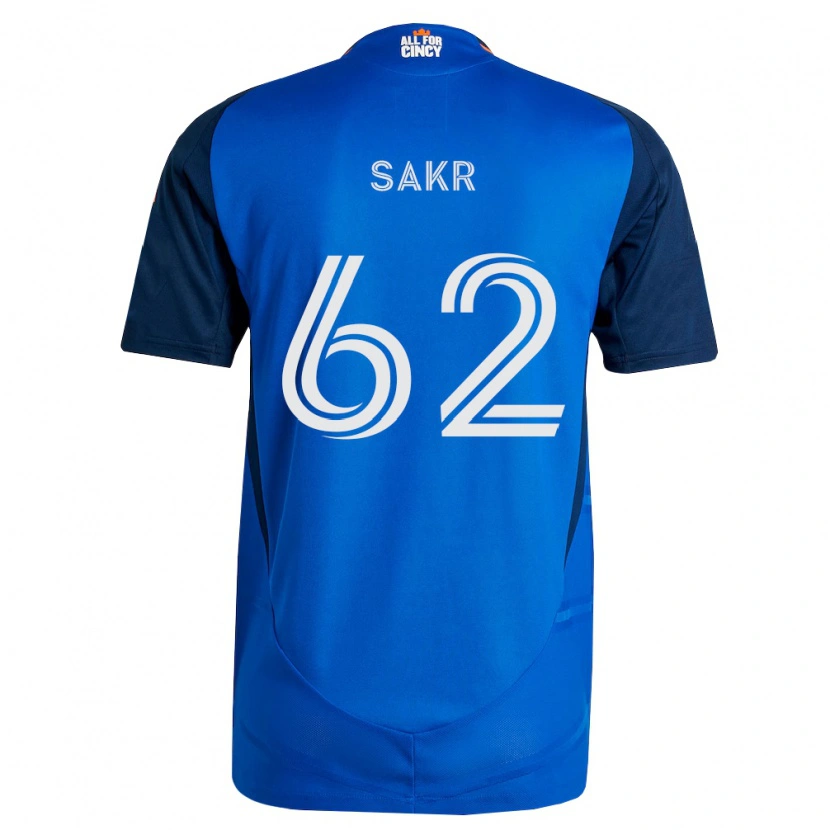 Danxen Heren Ali Sakr #62 Koninklijk Blauw Oranje Thuisshirt Thuistenue 2026/27 T-Shirt