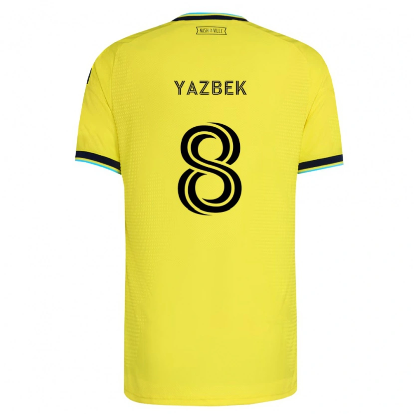 Danxen Heren Patrick Yazbek #8 Helder Geel Marineblauw Thuisshirt Thuistenue 2026/27 T-Shirt