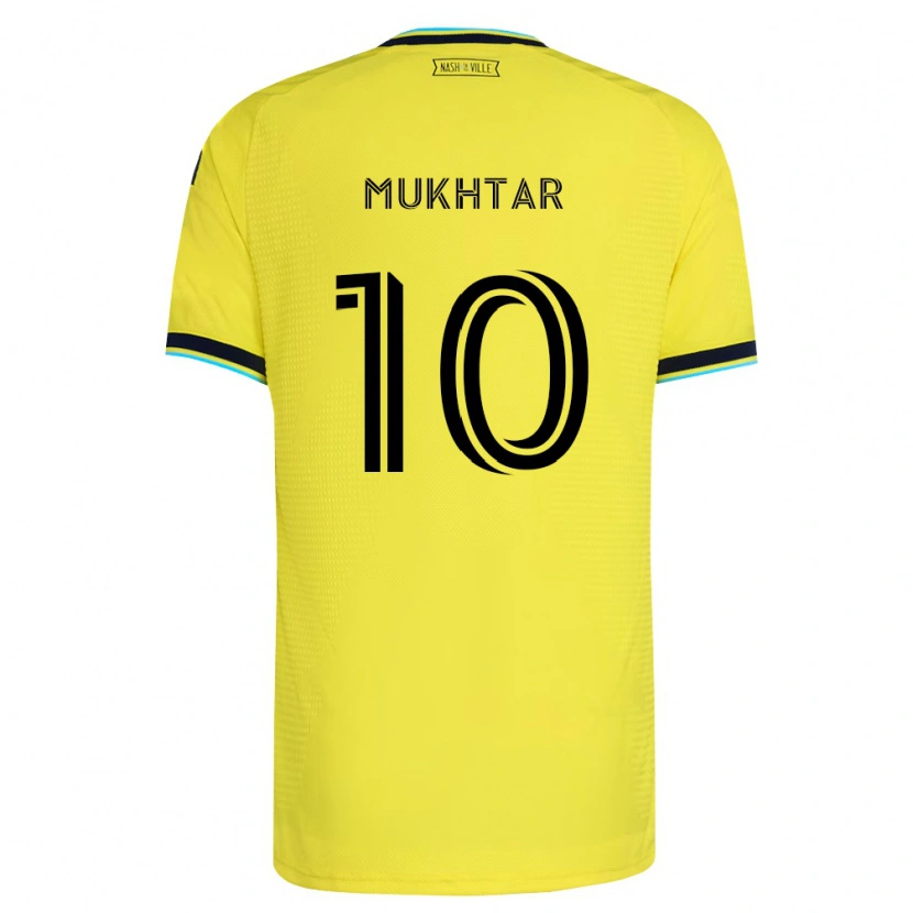 Danxen Heren Hany Mukhtar #10 Helder Geel Marineblauw Thuisshirt Thuistenue 2026/27 T-Shirt