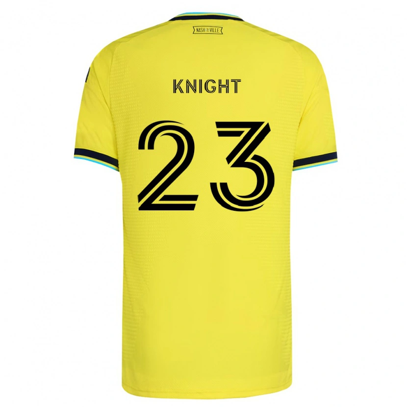 Danxen Heren Jordan Knight #23 Helder Geel Marineblauw Thuisshirt Thuistenue 2026/27 T-Shirt