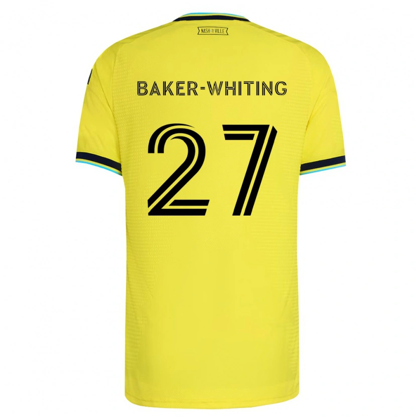 Danxen Heren Reed Baker-Whiting #27 Helder Geel Marineblauw Thuisshirt Thuistenue 2026/27 T-Shirt
