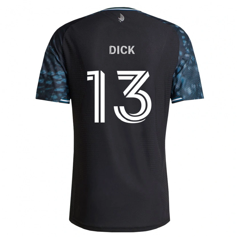 Danxen Heren Eric Dick #13 Zwart Wit Thuisshirt Thuistenue 2026/27 T-Shirt
